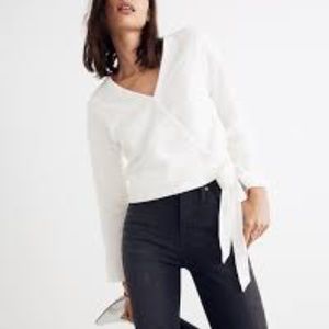 Madewell Texture and Thread Wrap Top